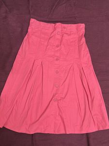 New‼️Korean Pink Pleated skirt