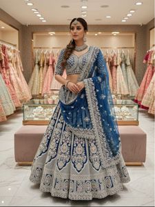 Bridal Lehenga Choli Set with Dupatta