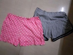 Combo Pack Of 2 Shorts For Women