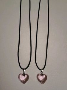 Pink Heart Necklace
