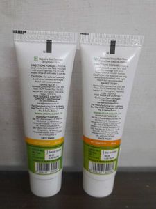 Mamaearth Vitamin C &amp; Ubtan Face Wash Pack Of 2