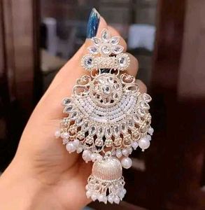 Elegant Silver Jhumka Earrings