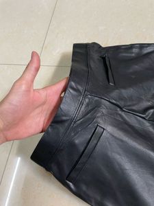 Zara Bootcut Leather Pants