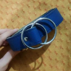 Blue Double Ring Belt