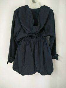 Navy blue hooded jacket
