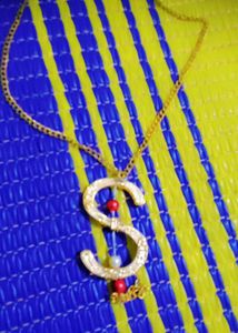 &#34;S&#34; Initial Gold Necklace