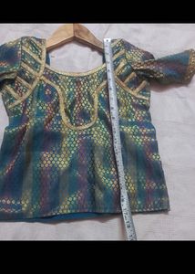 Pattu pavadai Blouse for Girls