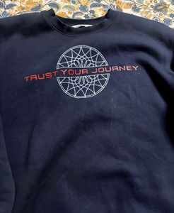 Navy Blue Graphic Sweatshirt