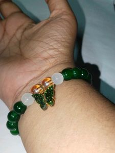 Butterfly Glass Beaded Bracelet