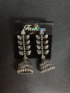 Latest New Design Silver Jhumka Earrings