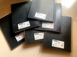 Set Of 6 Spiral Binded Books