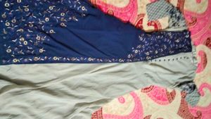 Elegant Blue & Grey Ethnic Gown