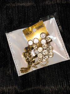 Vintage Rhinestone Dangle Earrings