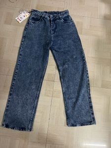 Acid Wash Wide Leg Jeans