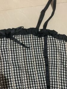 Checkered Crop Top