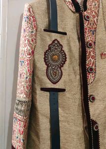 Khaki Sherwani