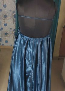 Teal Halter Maxi Dress