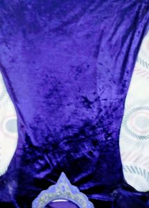 Elegant Purple Velvet Kurta