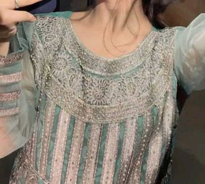 Teal Indian Outfit , very luxury India Outfi
