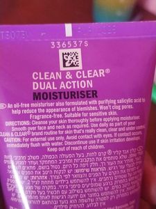 Clean &amp; Clear Moisturizer