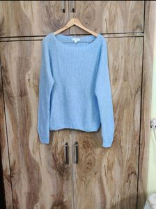 Blue Knit Sweater