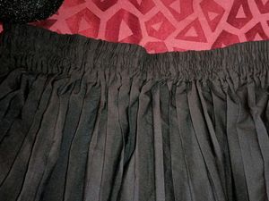 A Line Black Skirt
