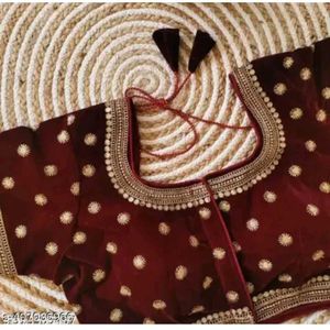 Marron Velvet Blouse