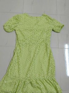 Lime Green Lace Dress