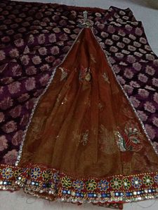 Purple Saree Only Once Used For Wedding