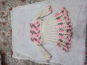 Crochet Baby Dress Set
