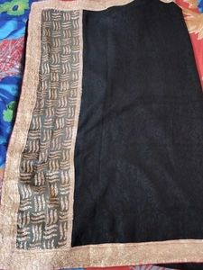 BLACK SAREE With Blouse