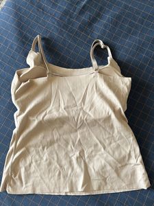 Ribbed Cami Top with built in bra