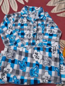 Cute Bunny Print Lounge Winter Night Suit