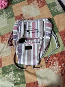 Striped Backpack