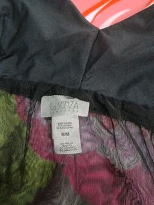 (411)Black Babydoll Lingerie Top