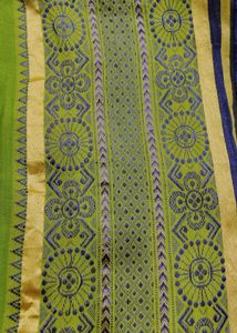 Green Printed Saree