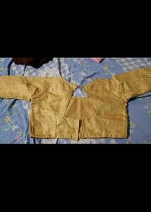 back open Golden Blouse