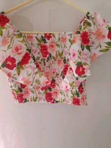 Crop Top with Linen Cullotes