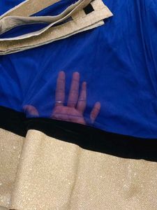 Elegant Blue Embroidered Anarkali Suit