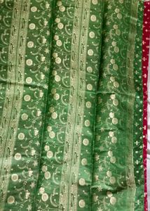 Elegant Green Saree