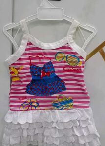 Sleevless Baby Girl Frock