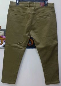 Olive Green Casual Pants