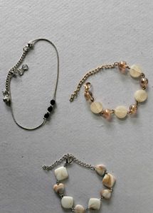 2 bracelet, 1 Anklet