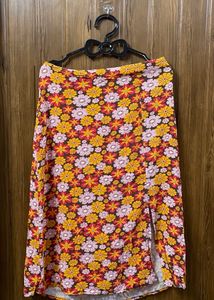 Floral Print Skirt