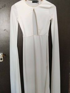 White Cutout Bodycon Dress