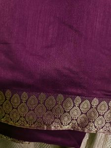 Beautiful Purple Saree 💜✨