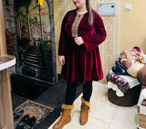 Velvet Flare Dress