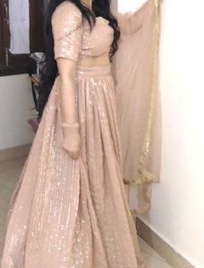 Elegant lehnga blouse duppata set