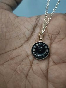 Beautiful Clock Pendant Necklace