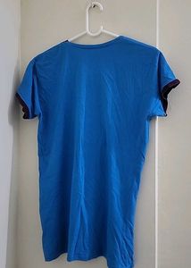 Blue Oversized T Shirt